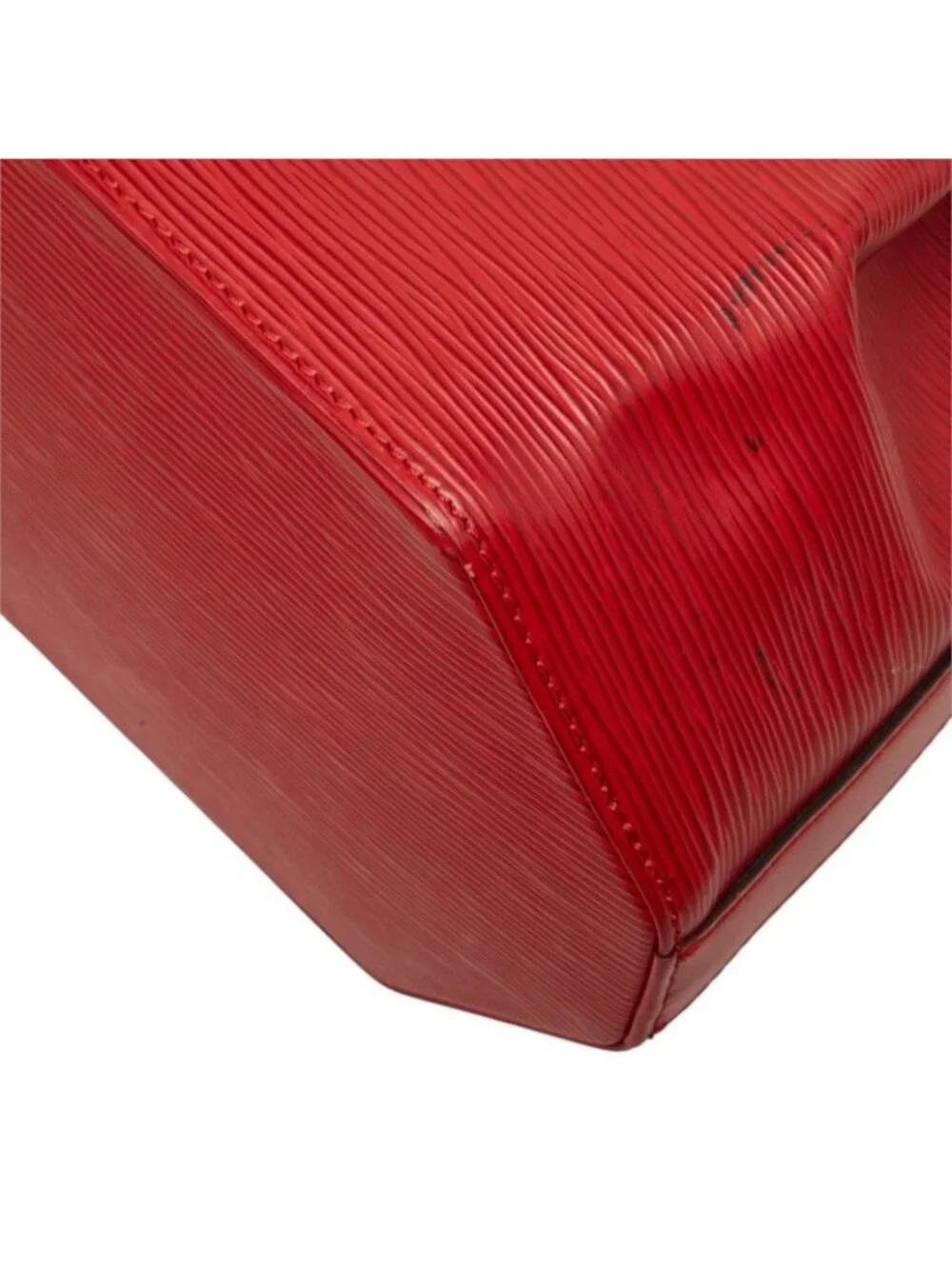 Louis Vuitton Epi Sac D'epaule PM Shoulder Bag Castilian Red Leather
